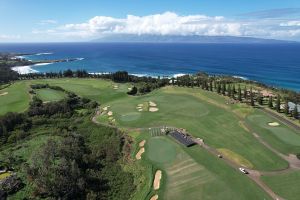 Kapalua (Plantation) 18th And 9th Green Aerial